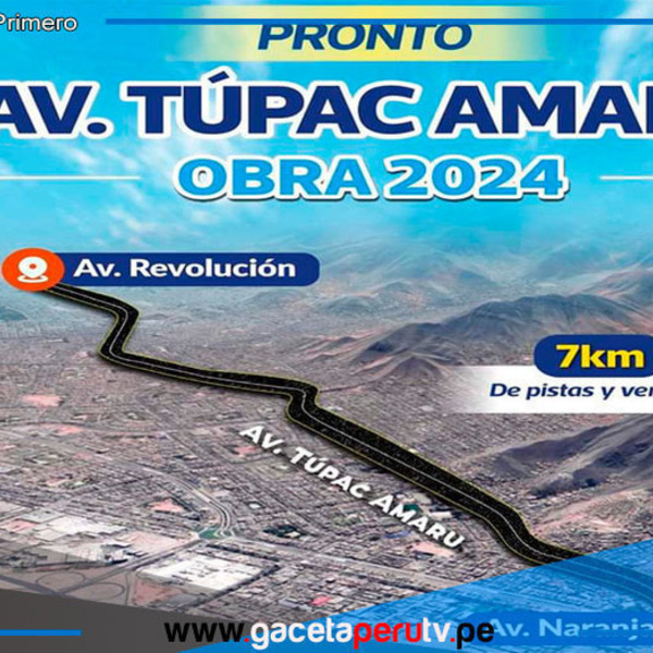 Alcalde de Comas Anuncia Reconstrucción de 7 Kilómetros de Av. Tupac Amaru 