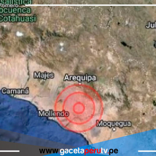  Moquegua fue remecida por sismo de magnitud 3.6 