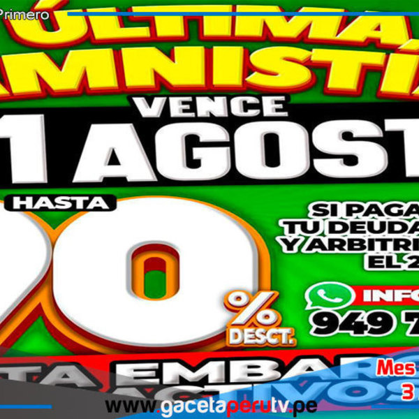 Alcalde Ulises Villegas Rojas Amplía Amnistía Tributaria en Comas