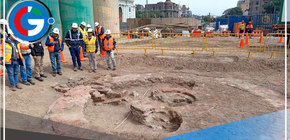 Mincul supervisa hallazgo del siglo XIX en obras de estación central 