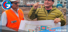 Alcalde de Comas supervisa avance del Parque con Skatepark Los Libertadores de América