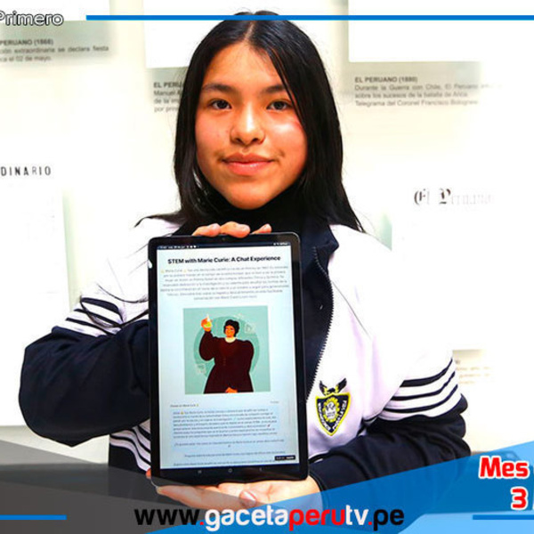 Peruana de 12 años viajará a la NASA
