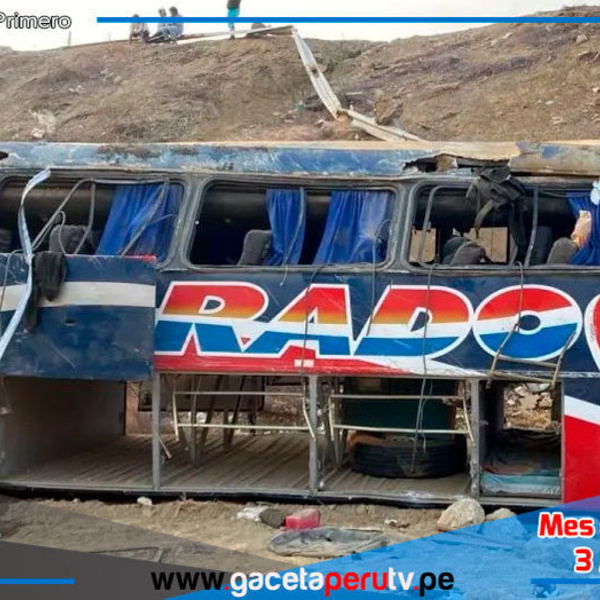 Tres muertos y quince heridos en accidente de bus en Piura