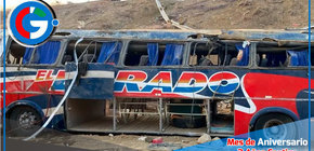 Tres muertos y quince heridos en accidente de bus en Piura