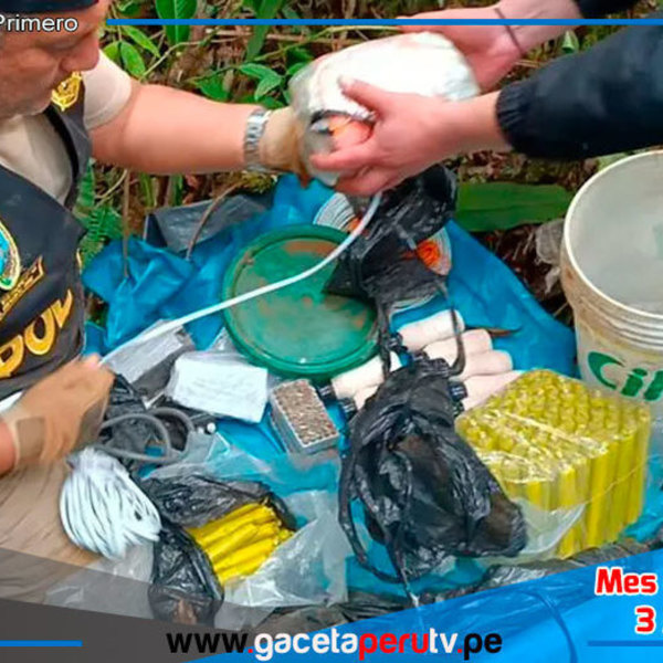 Policía interviene reservas terroristas y decomisa explosivos peligrosos en Ayacucho