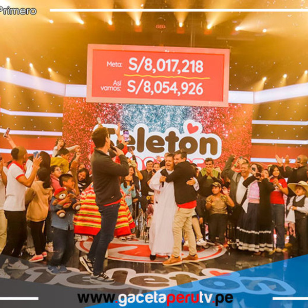 Teletón alcanza la meta de 8 millones 54 mil 926 soles