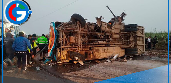 Seis Muertos y 25 Heridos en Choque de Buses en Chicama