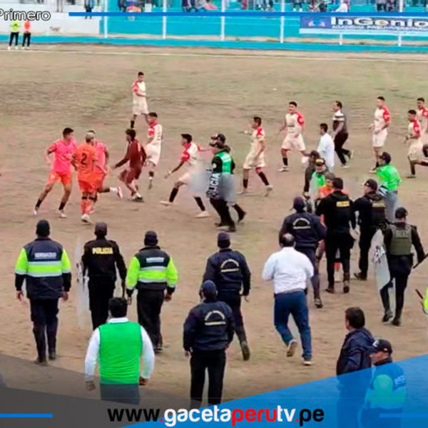 Suspensión de partido por agresión al árbitro en Copa Perú