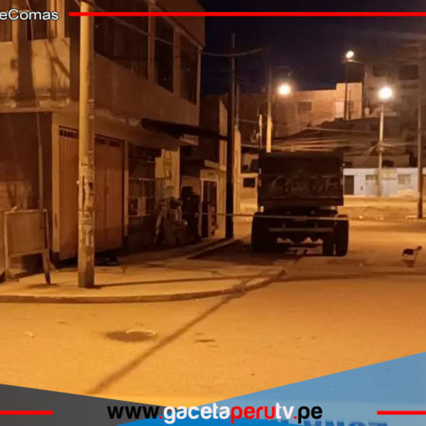 Joven acribillado frente a local comunal en Comas