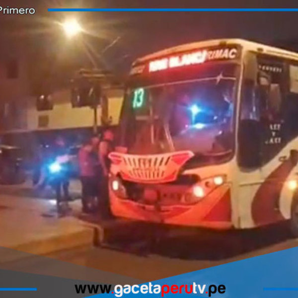Pasajeros asaltados a mano armada en San Martín de Porres