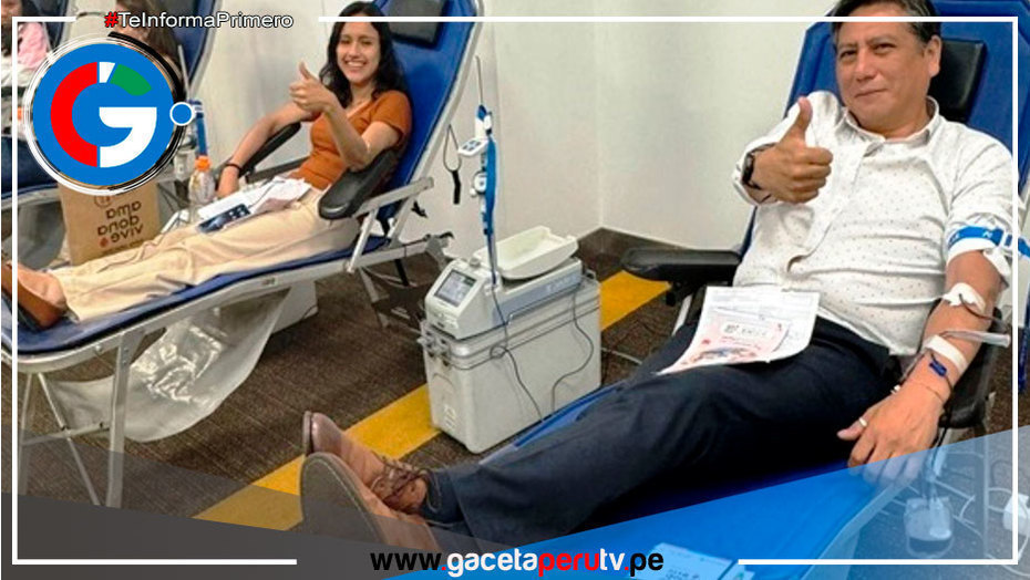 Colectan 45 unidades de sangre en campaña a favor de pacientes del INSN San Borja