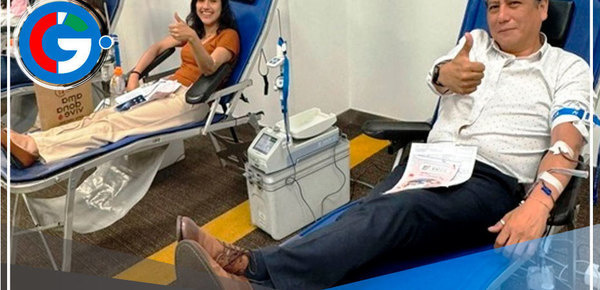 Colectan 45 unidades de sangre en campaña a favor de pacientes del INSN San Borja 