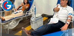 Colectan 45 unidades de sangre en campaña a favor de pacientes del INSN San Borja 