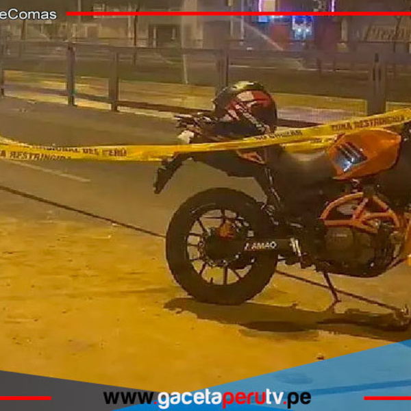 Motociclista fallece en accidente cerca de Metropolitano Los Incas en Comas