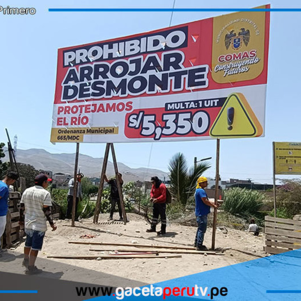 Lanzan campaña en Comas para detener contaminación en río Chillón