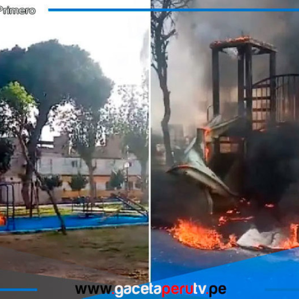 Vandalismo afecta parque infantil del Callao recientemente inaugurado