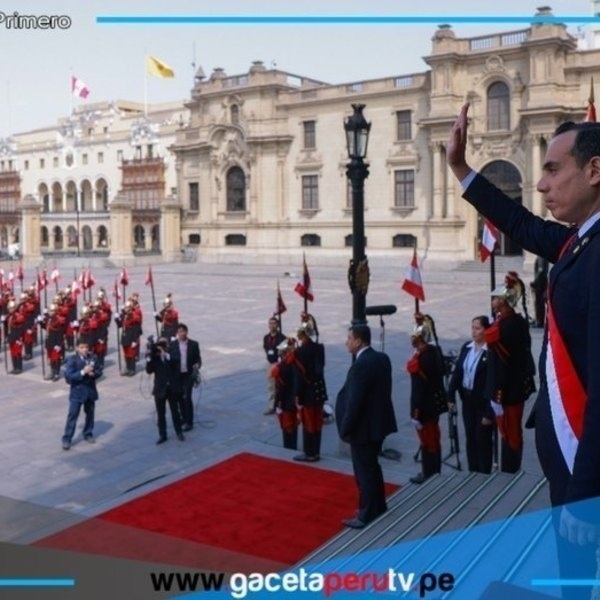 Presidente José Jerí llega a Palacio de Gobierno