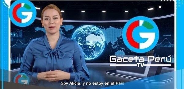 Gaceta Perú TV a la Vanguardia de la tecnología usa Presentadora Virtual