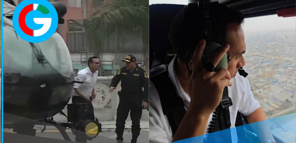 José Jerí sobrevoló Lima para supervisar movilizaciones de la marcha