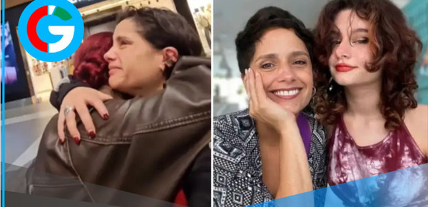 Melania Urbina llora al decir adiós a su hija por estudios