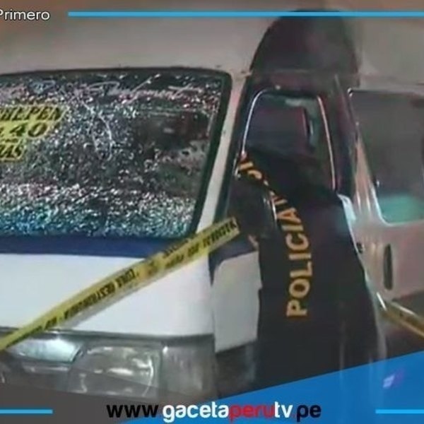 Ataque extorsivo a combi en Lurín deja un muerto y varios heridos