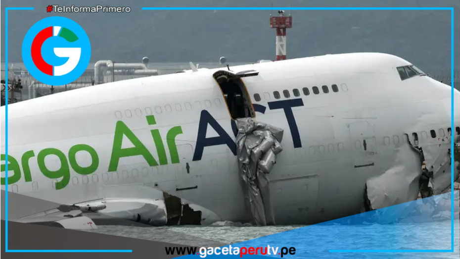 Avión cayó al mar en Hong Kong durante aterrizaje