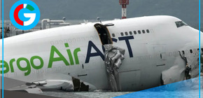 Avión cayó al mar en Hong Kong durante aterrizaje