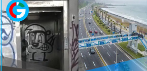 Ascensores de la Costa Verde inaugurados por la Municipalidad de Lima están hoy inoperativos y vandalizados
