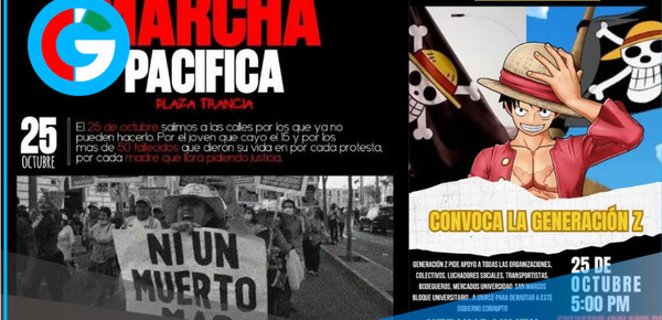 Generación Z convoca marcha para 25 de octubre por asesinato de Eduardo Mauricio Ruiz Sáenz