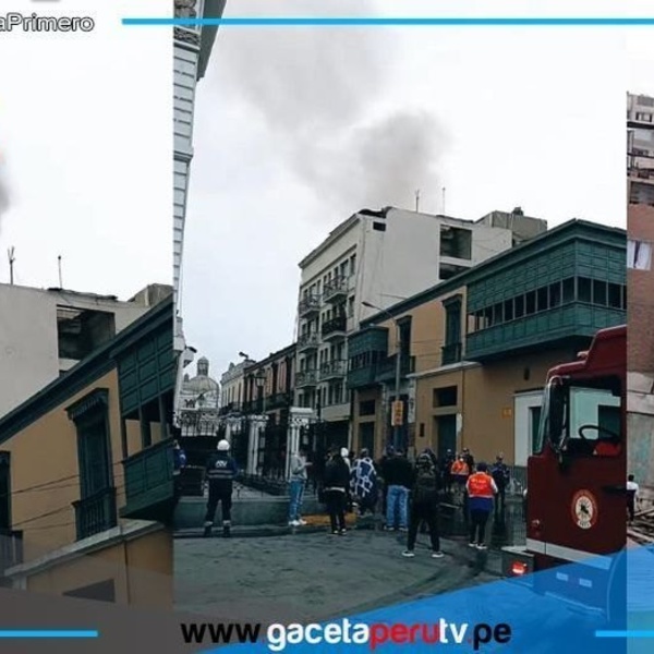 Nueve unidades atienden incendio a metros del Congreso de la República
