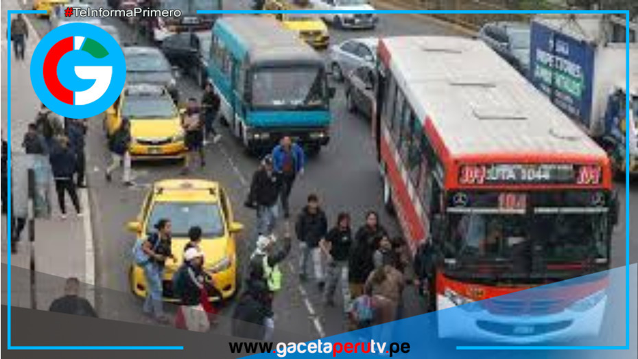 Paro de transportistas de 24 horas este martes en Lima y Callao