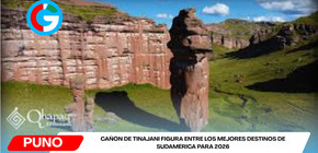 Cañón de Tinajani figura entre los mejores destinos de Sudamérica para 2026