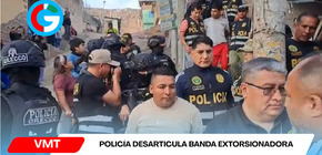 Policía desarticula banda extorsionadora