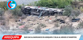 Bus cae al barranco en Arequipa y deja al menos 37 muertos