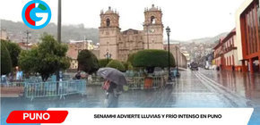 Senamhi advierte lluvias y frío intenso en Puno