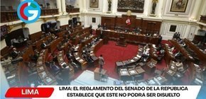 El reglamento del Senado de la República establece que este no podrá ser disuelto