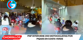 PNP interviene 200 motociclistas por piques en Costa Verde