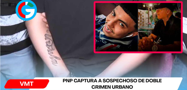 PNP captura a sospechoso de doble crimen urbano