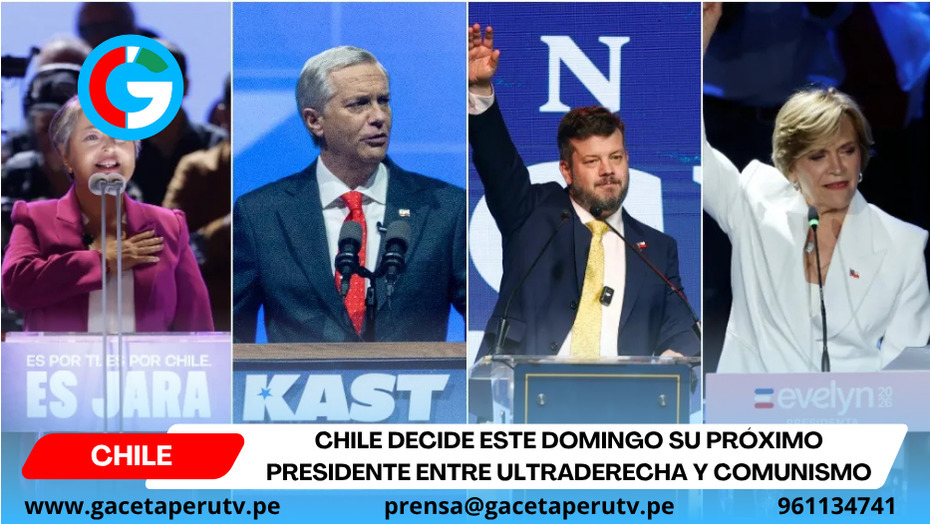 Chile decide este domingo su próximo presidente entre ultraderecha y comunismo
