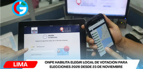 ONPE habilita elegir local de votación para Elecciones 2026 desde 23 de noviembre