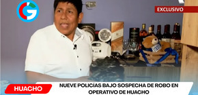 Nueve policías bajo sospecha de robo en operativo de Huacho