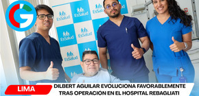 Dilbert Aguilar evoluciona favorablemente tras operación en el hospital Rebagliati