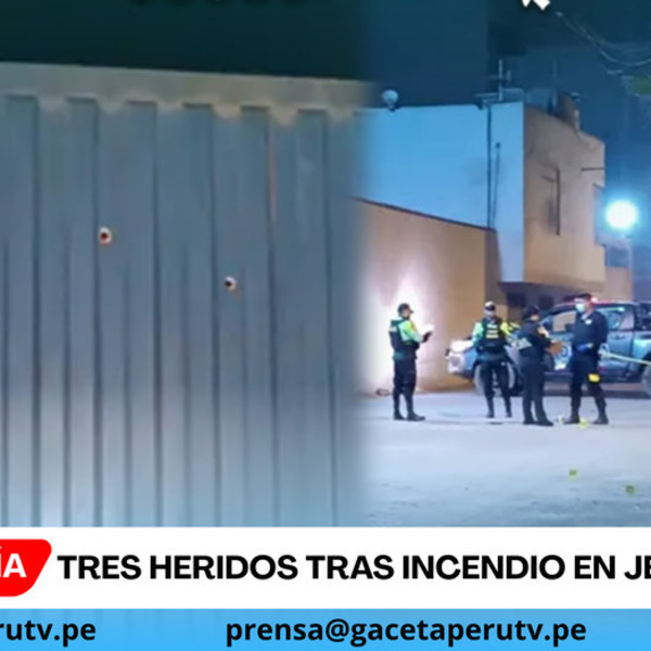 Tres heridos tras incendio en Jesús María