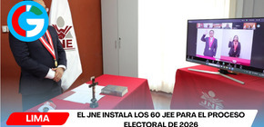 El JNE instala los 60 JEE para el proceso electoral de 2026