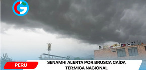 Senamhi alerta por brusca caída térmica nacional