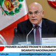 Premier Álvarez promete combatir extorsión y sicariato nacionalmente