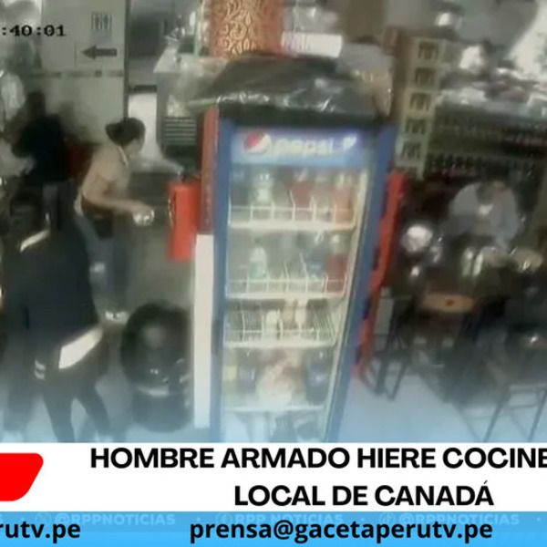 Hombre armado hiere cocinero en local de Canadá