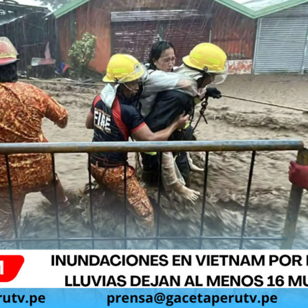 Inundaciones en Vietnam por intensas lluvias dejan al menos dieciséis muertos