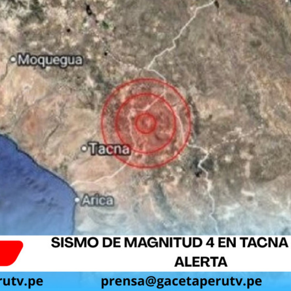 Sismo de magnitud 4 en Tacna genera alerta, sin daños mayores