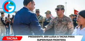 Presidente Jerí llega a Tacna para supervisar frontera